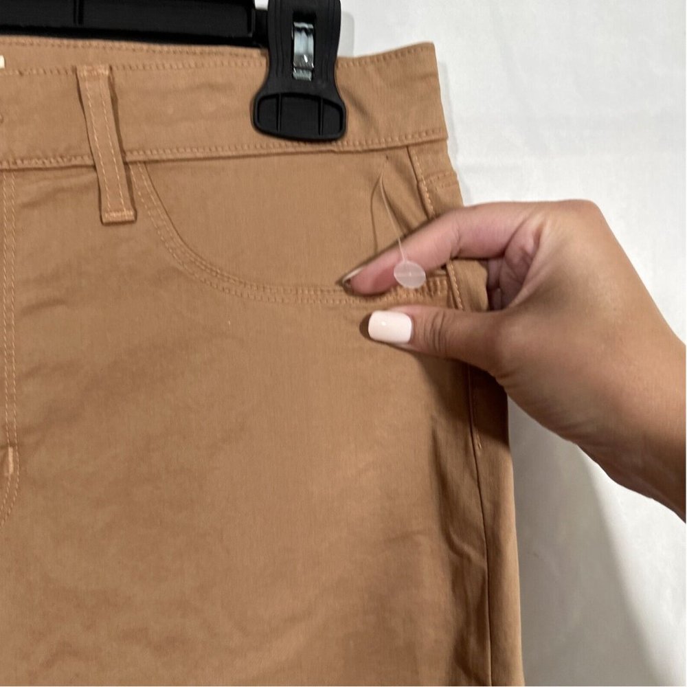 NEW $243 L'AGENCE [ 29 ] Margot Crop Skinny‎ Jeans In Camel Cream Tan - Picture 8 of 16